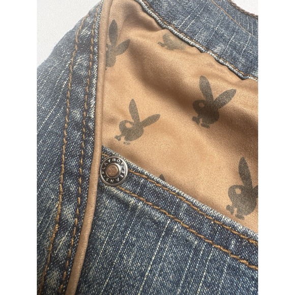 RARE Playboy Women Jeans Size 5 Y2K Vintage Coquette Western - Picture 10 of 14